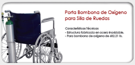 Porta Bombona de Oxígeno para Silla de Ruedas